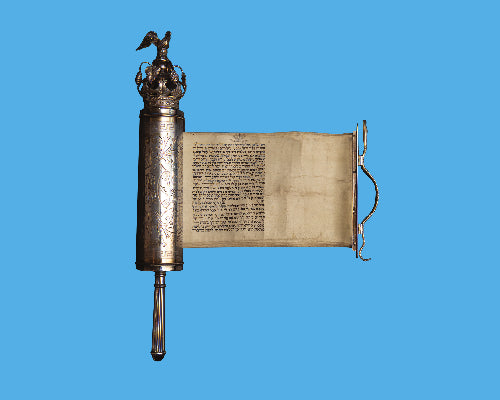 10 CARDS - SILVER ESTHER SCROLL CASE, WARSAW, c. 1880